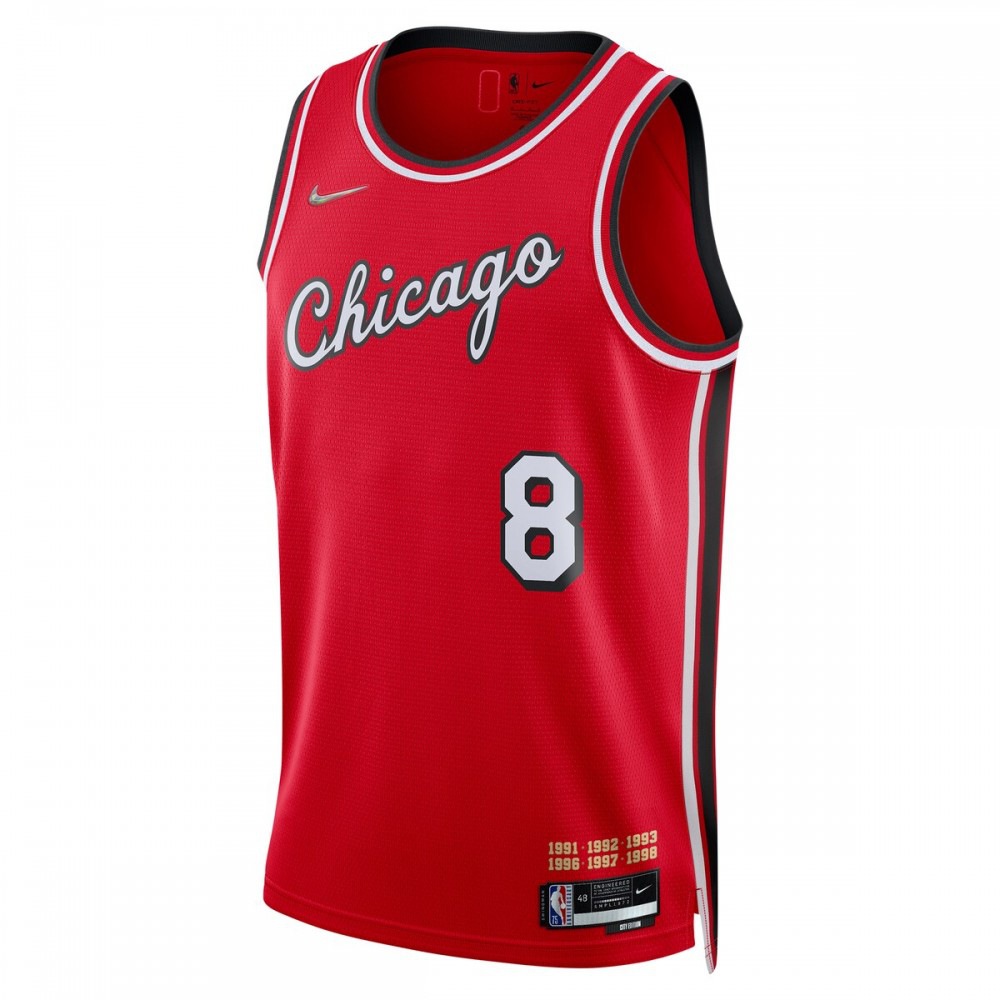 Zach LaVine Chicago Bulls 2021/22 Swingman Jersey - City Edition - Red-Pro Kit Vault | Brand New 26/27 Sports Jerseys